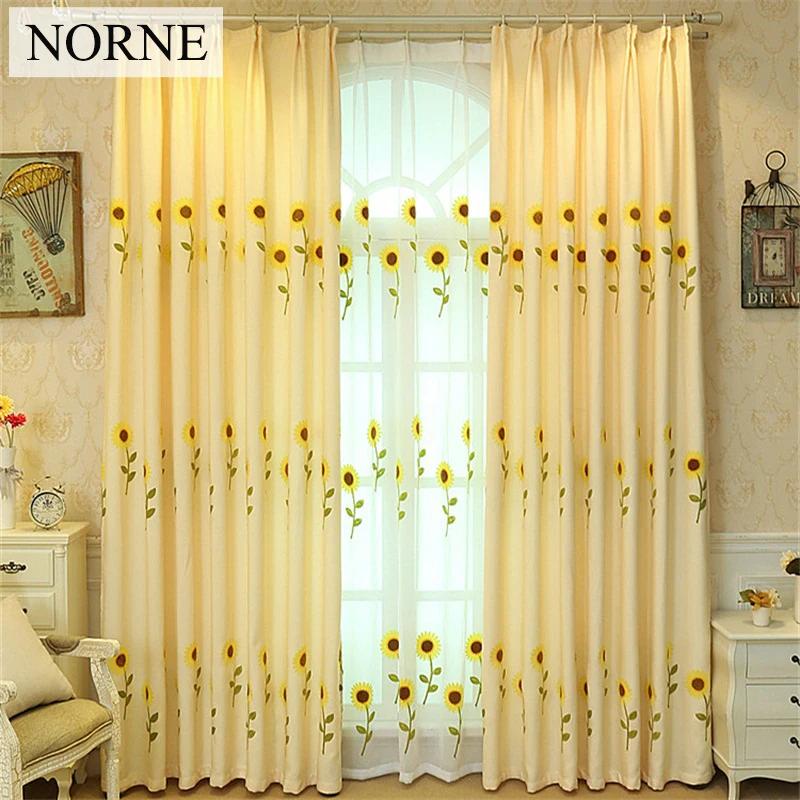 NORNE Modern Embroidered Sunflower Window Treatment Curtain Drapes for Bedroom Living Room Kitchen Door Blinds Sheer Curtains
NORNE Modern Embroidered Sunflower Window Treatment Curtain Drapes for Bedroom Living Room Kitchen Door Blinds Sheer Curtains