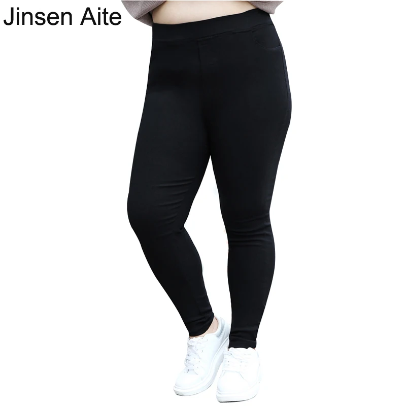 Jinsen Aite Spring Elasticity Pencil Pants Large Size Casual Fashion High Waist Slim Plus Size Female Black Leggings 6XL JS95
Jinsen Aite Spring Elasticity Pencil Pants Large Size Casual Fashion High Waist Slim Plus Size Female Black Leggings 6XL JS95