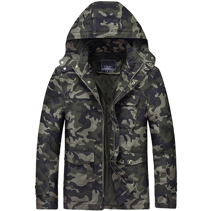 2018 Spring New Fashion Camo Hooded Jacket Good Quality Cotton Military Camouflage Jackets
2018 Spring New Fashion Camo Hooded Jacket Good Quality Cotton Military Camouflage Jackets