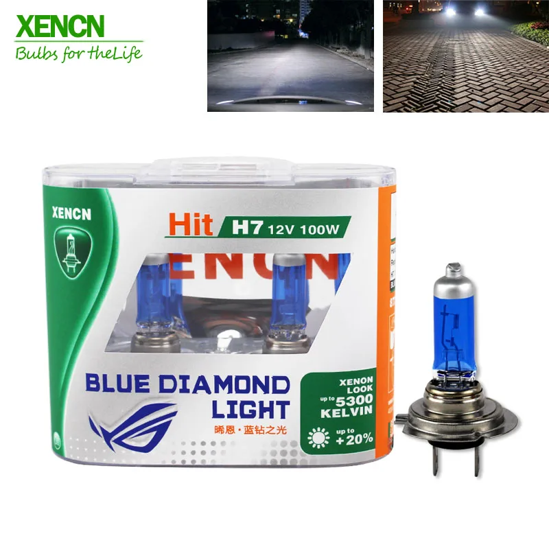 XENCN H7 12V 100W 5300K Blue Diamond Light Off Road Use Car Headlight High Power UV Filter Halogen Super White Head Lamp 2POS
XENCN H7 12V 100W 5300K Blue Diamond Light Off Road Use Car Headlight High Power UV Filter Halogen Super White Head Lamp 2POS