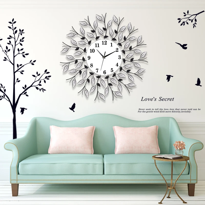Modern Fashion Metal Tempered Glass Art Luminous Wall Clock Household Decoration Crafts Leaves Shape Needle Quartz Clocks Gifts
Modern Fashion Metal Tempered Glass Art Luminous Wall Clock Household Decoration Crafts Leaves Shape Needle Quartz Clocks Gifts