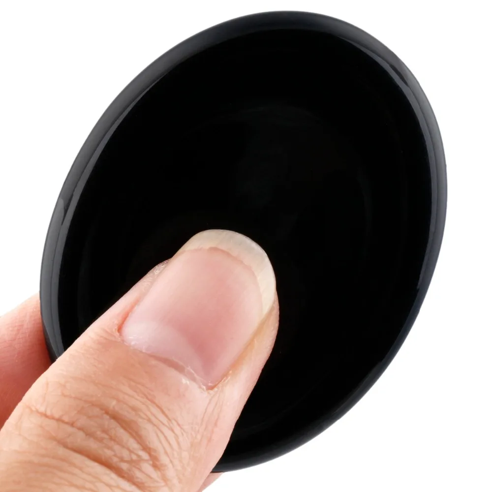 TUMBEELLUWA Black Obsidian Thumb Worry Stone Healing Reiki Crystal Pocket Palm Stone
TUMBEELLUWA Black Obsidian Thumb Worry Stone Healing Reiki Crystal Pocket Palm Stone