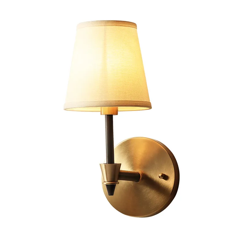 American Style Real Brass LED Wall Light Bedroom Bedside Lamp Indoor Gold Wall Lamp For Living Room Hotel Home Decoration
American Style Real Brass LED Wall Light Bedroom Bedside Lamp Indoor Gold Wall Lamp For Living Room Hotel Home Decoration
