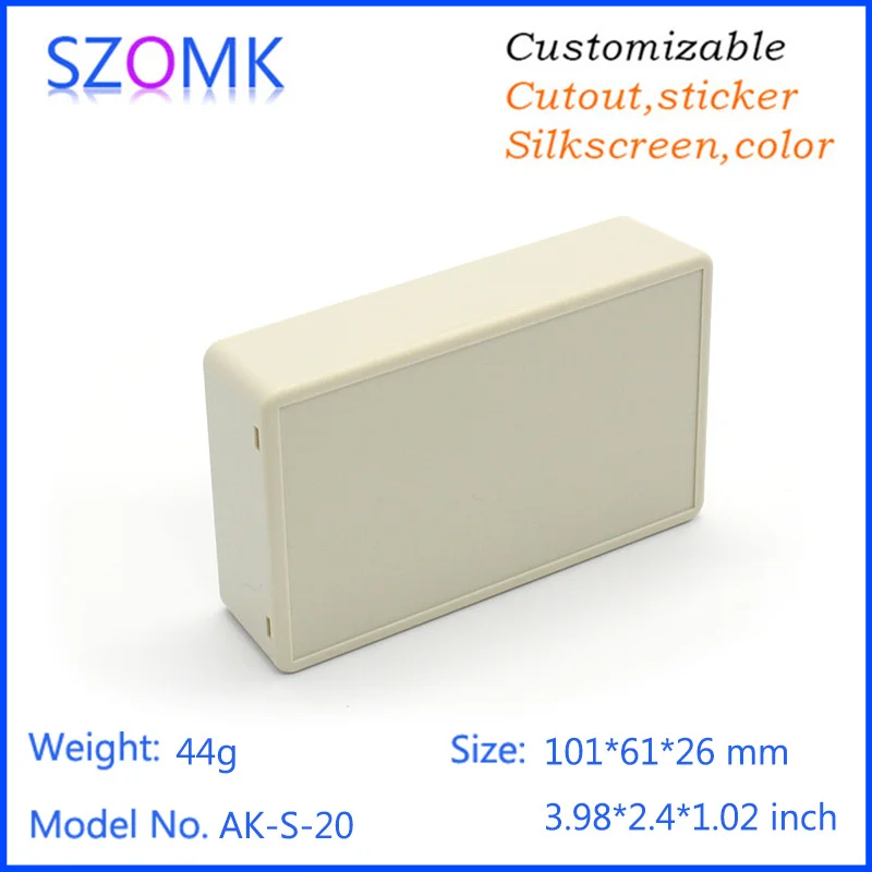 Пластиковый корпус szomk для самостоятельной сборки, 20 шт., 101*61*26 мм, корпус источника питания, пластиковый корпус для электроники, проекционны...
Пластиковый корпус szomk для самостоятельной сборки, 20 шт., 101*61*26 мм, корпус источника питания, пластиковый корпус для электроники, проекционны...