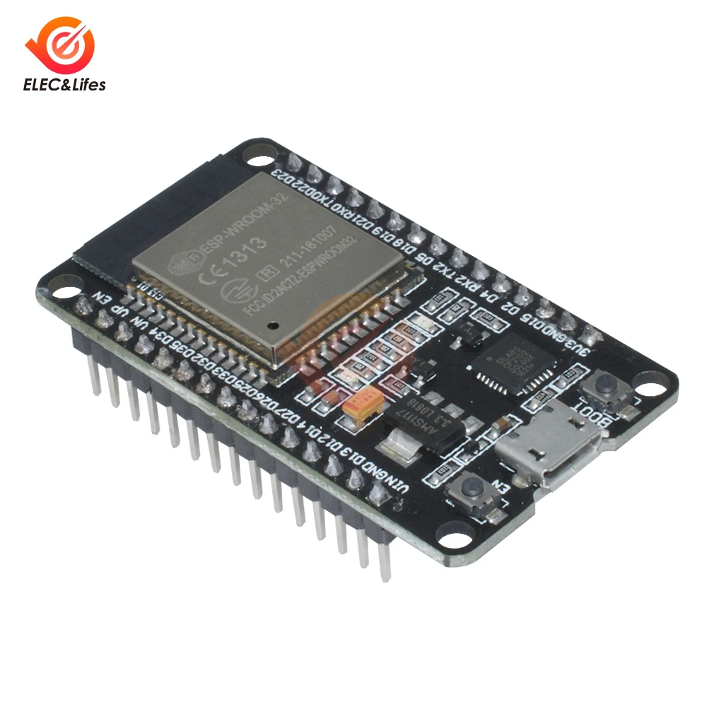 ESP-WROOM-32 ESP32 Development Board WiFi+Bluetooth Ultra-Low Power Consumption Dual Core ESP-32 ESP-32S CP2102/CH340C Type-C
ESP-WROOM-32 ESP32 Development Board WiFi+Bluetooth Ultra-Low Power Consumption Dual Core ESP-32 ESP-32S CP2102/CH340C Type-C