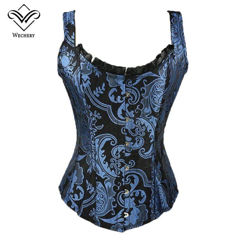 Wechery Corsage Steampunk Corset Sexy Waist trainer and Bustiers Slim Gothic Women Corselet Corset WIth 11 Steel Bone Busiter
Wechery Corsage Steampunk Corset Sexy Waist trainer and Bustiers Slim Gothic Women Corselet Corset WIth 11 Steel Bone Busiter