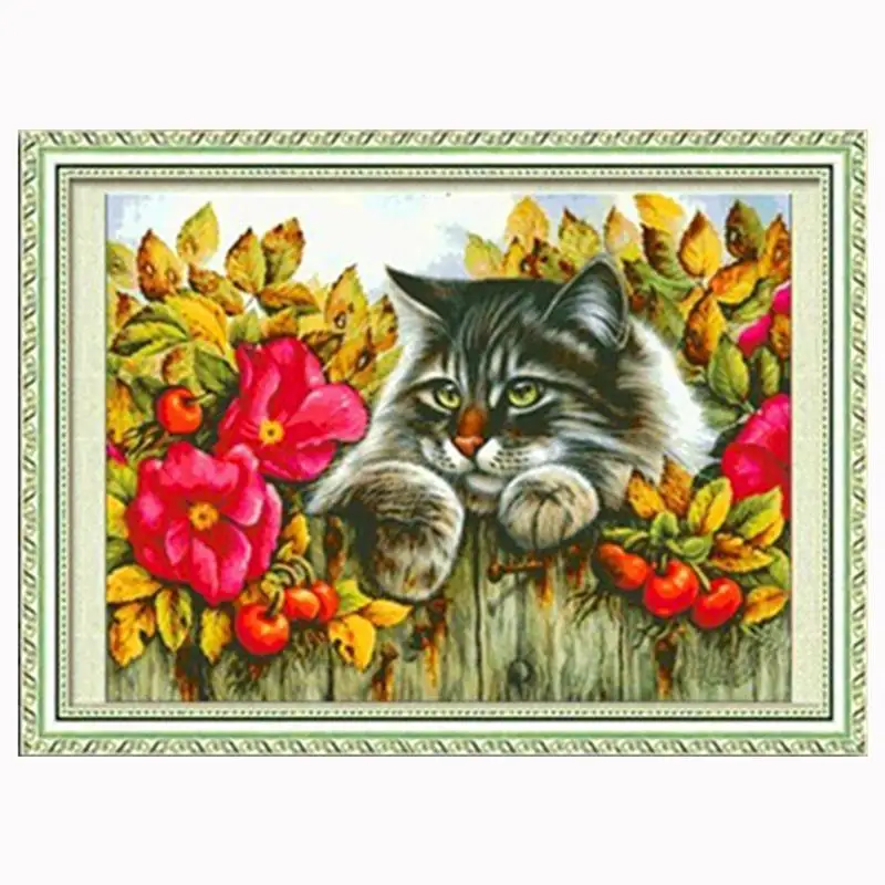New Needlework, DIY DMC Cross Stitch , Counted Embroidery Kits, Roses Kitten Pattern Cross-Stitching In Stock Wholesale
New Needlework, DIY DMC Cross Stitch , Counted Embroidery Kits, Roses Kitten Pattern Cross-Stitching In Stock Wholesale