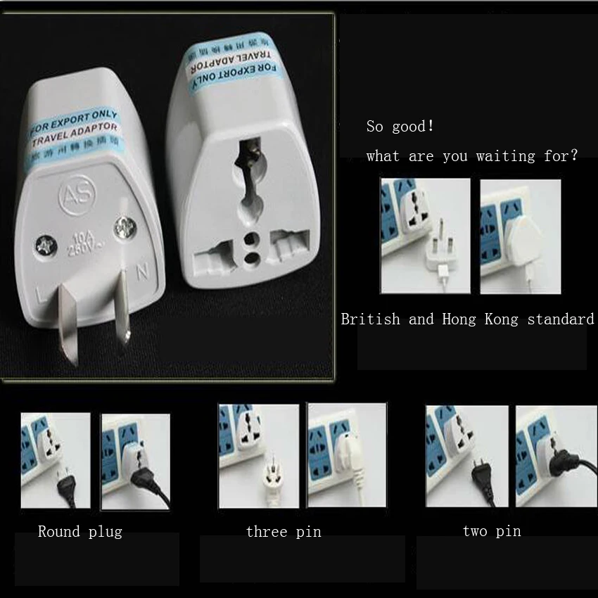 1PC Travel Converter Adaptor Australian New Zealand regulatory conversion plug 2 Pin AC Power Plug Adaptor Multi-purpose plug
1PC Travel Converter Adaptor Australian New Zealand regulatory conversion plug 2 Pin AC Power Plug Adaptor Multi-purpose plug