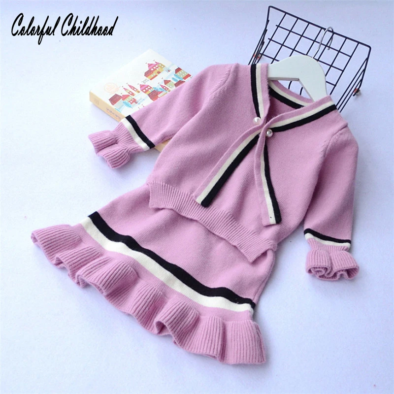 Girls Clothing Sets 2017 Fashion Girls knited Clothes Long Sleeve bowknot design pullovers+tutu Skirts Kids Clothing set fall
Girls Clothing Sets 2017 Fashion Girls knited Clothes Long Sleeve bowknot design pullovers+tutu Skirts Kids Clothing set fall