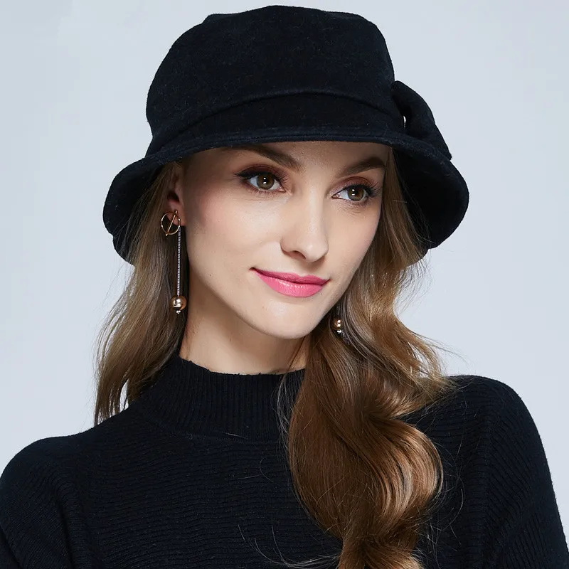 New Wool Hat Winter Noble European Elegant Girls Fashion Cap Ladies Bucket Woolen Hat Foldable Women Wool Fedora Hat B-7330
New Wool Hat Winter Noble European Elegant Girls Fashion Cap Ladies Bucket Woolen Hat Foldable Women Wool Fedora Hat B-7330