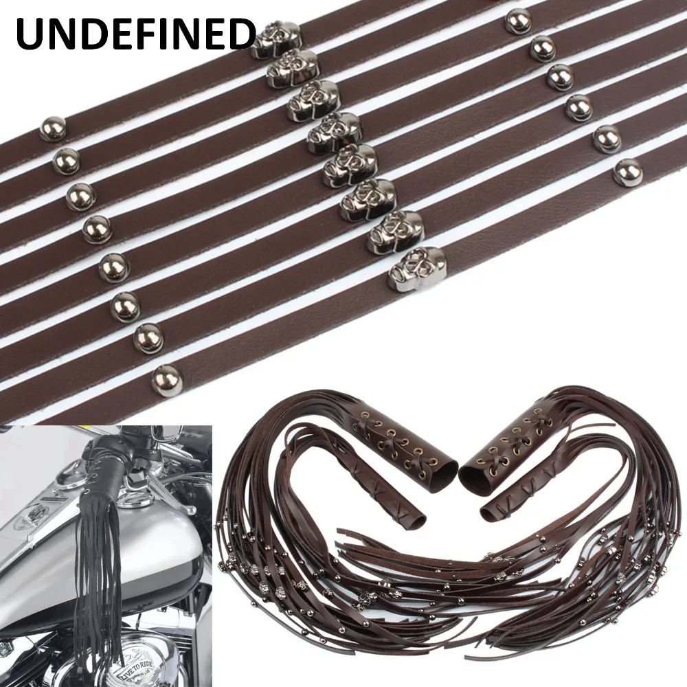 Universal Motorcycle Grips Cover Leather Skull Rivet Brake Clutch Lever Fringe for Harley Indian Chief Cafe Racer Chopper Custom
Universal Motorcycle Grips Cover Leather Skull Rivet Brake Clutch Lever Fringe for Harley Indian Chief Cafe Racer Chopper Custom