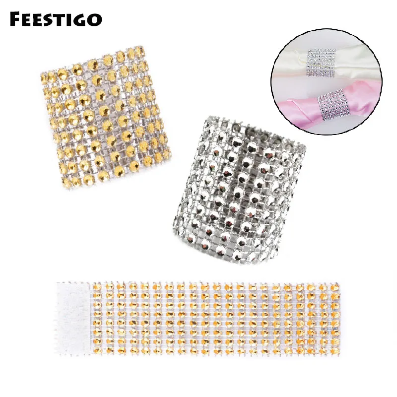 FEESTIGO 30PCS Gold Silver Diamond Mesh Napkin Rings Wedding Napkin Holders Christmas Table Decoration New Year Decor
FEESTIGO 30PCS Gold Silver Diamond Mesh Napkin Rings Wedding Napkin Holders Christmas Table Decoration New Year Decor