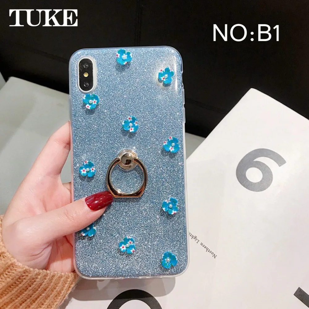 Мягкий силиконовый чехол с лепестками для Vivo Y97 кольцом кожи задняя крышка Y 97