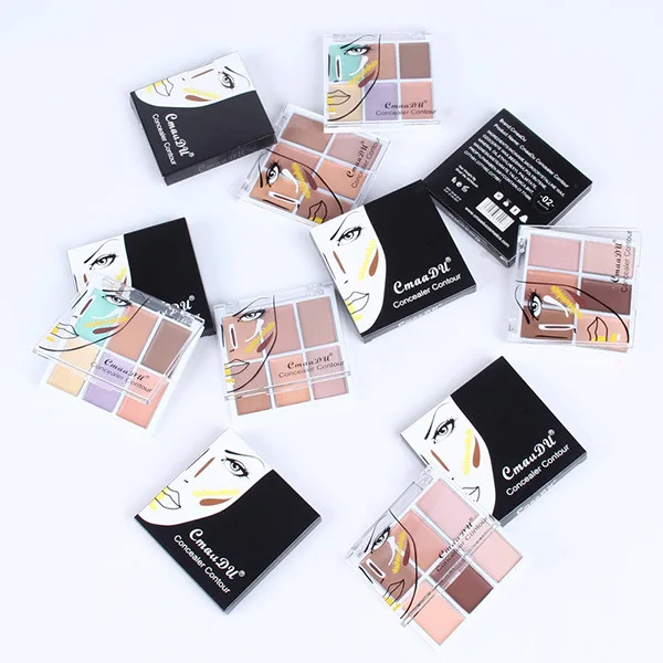 Cmaadu New Natural 6 Color Corrector Foundation Concealer Face Makeup Brighten Moisturizer Pores Cover Contour Concealer Palette
Cmaadu New Natural 6 Color Corrector Foundation Concealer Face Makeup Brighten Moisturizer Pores Cover Contour Concealer Palette