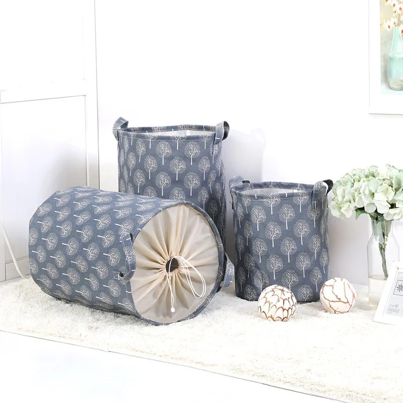 Waterproof Canvas Laundry Hamper Bag Tree Pattern Clothes Storage Baskets Home Clothes Barrel Kids Toys Storage Laundry Basket
Waterproof Canvas Laundry Hamper Bag Tree Pattern Clothes Storage Baskets Home Clothes Barrel Kids Toys Storage Laundry Basket
