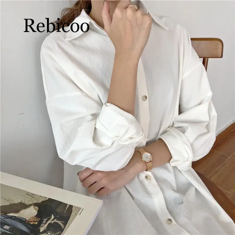 Vintage autumn Long Dress long Sleeve shirt turn down collar woman Lady loose shirt Casual Fashion maxi Dress cotton blue white 
Vintage autumn Long Dress long Sleeve shirt turn down collar woman Lady loose shirt Casual Fashion maxi Dress cotton blue white