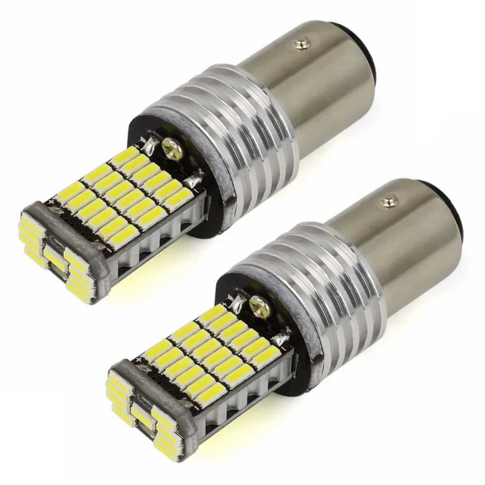 Safego 2 шт. без ошибок Canbus лампы 1157 45SMD 4014 декодер Обратный индикаторы поворота с
