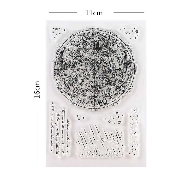 Meteor Clear Stamps Rubber Seal for DIY Scrapbooking/Card Making/Photo Album Decorative Constellation Transparent Stamps
Meteor Clear Stamps Rubber Seal for DIY Scrapbooking/Card Making/Photo Album Decorative Constellation Transparent Stamps