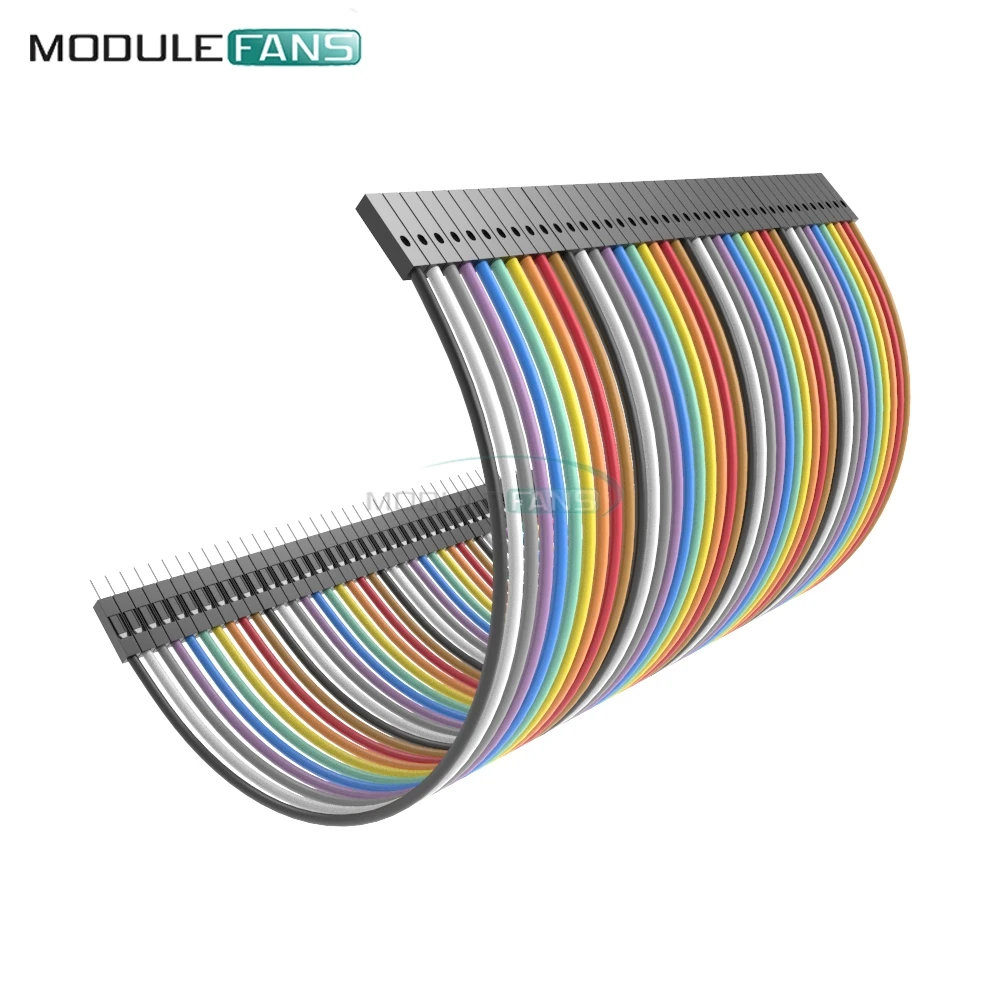 2 x 40PCS DIY KIT Dupont 10CM Male To Female Jumper Wire Ribbon Cable for Arduino | Электронные компоненты и