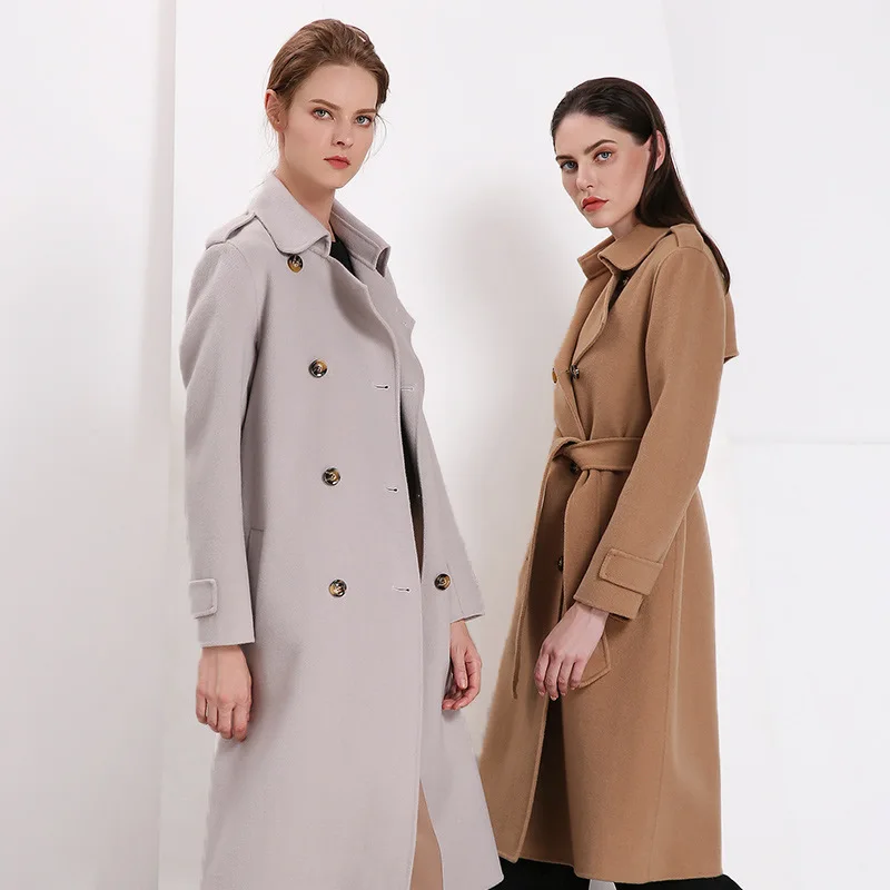 Hodisytian Women Trench Coat Elegant Loose Winter Thick Double Breasted Long Wool Blends Solid Cashmere Coat Woolen Overcoat
Hodisytian Women Trench Coat Elegant Loose Winter Thick Double Breasted Long Wool Blends Solid Cashmere Coat Woolen Overcoat