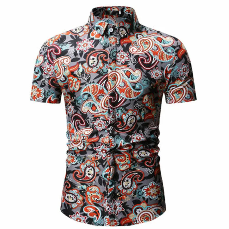 2019 Brand New Style Fashion Mens Floral Print Shirts Tops Casual Short Sleeve Hawaiian Beach Shirts
2019 Brand New Style Fashion Mens Floral Print Shirts Tops Casual Short Sleeve Hawaiian Beach Shirts