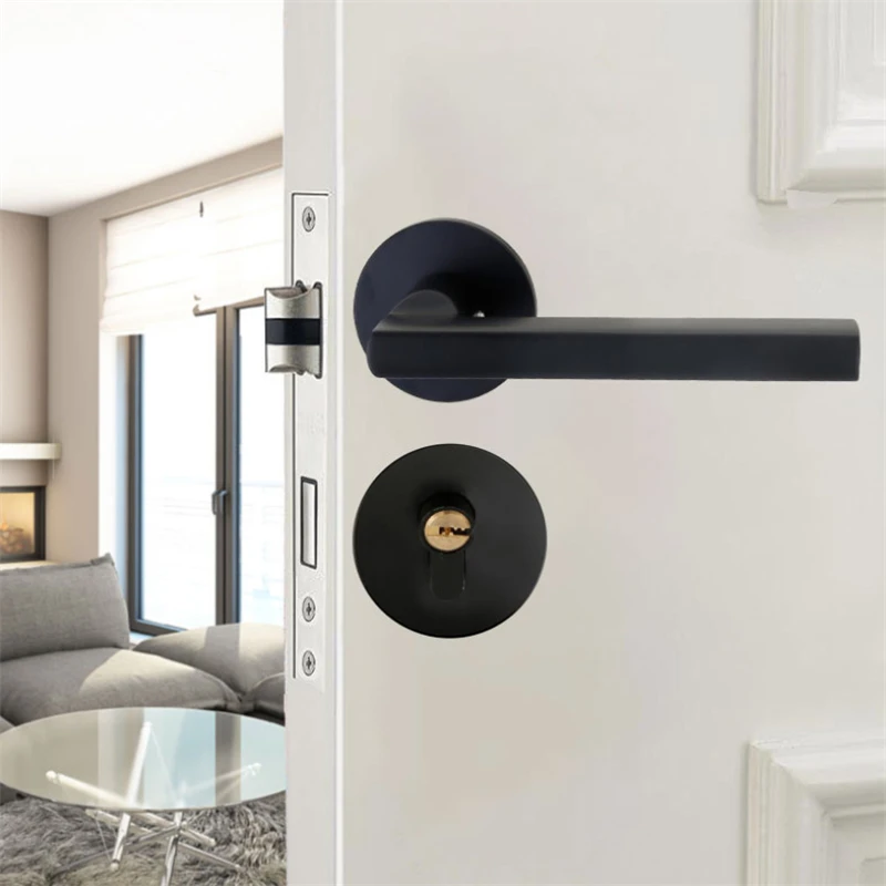 Modern Mute Room Door Lock Handle Fashion Interior Door Knobs Single Bolt Door Lock Anti-theft Gate Lock Furniture Hardware
Modern Mute Room Door Lock Handle Fashion Interior Door Knobs Single Bolt Door Lock Anti-theft Gate Lock Furniture Hardware