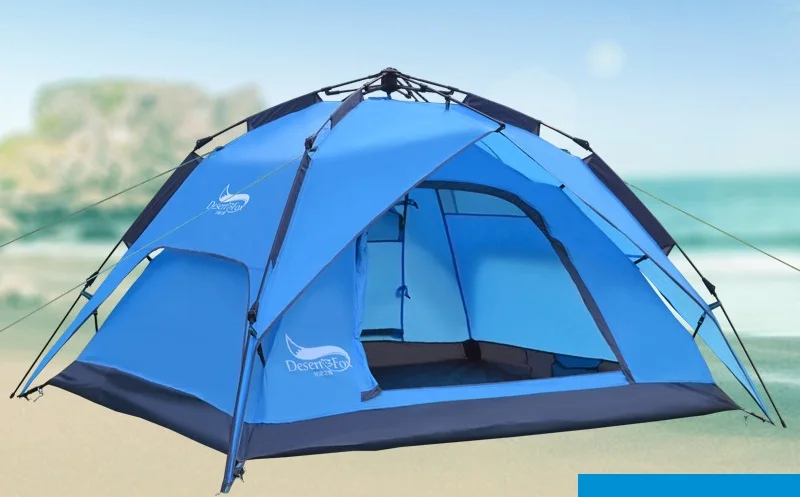 Автоматическая палатка для кемпинга на 3-4 человек портативная защиты от солнца