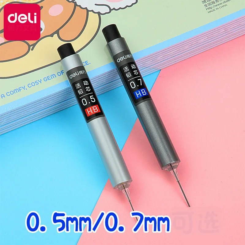 Deli Automatic Pencil Refill 0.5mm 0.7mm Press Automatic Pencils HB Lead Core Mechanical Pencil Refill School Supplies
Deli Automatic Pencil Refill 0.5mm 0.7mm Press Automatic Pencils HB Lead Core Mechanical Pencil Refill School Supplies