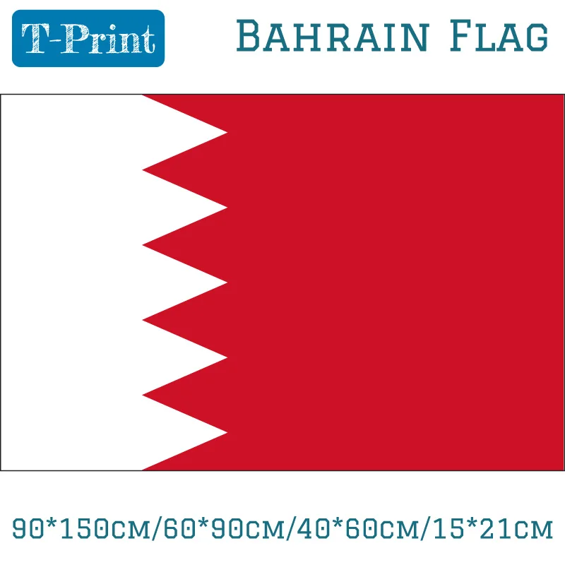 Bahrain Flags 90*150cm/60*90cm/40*60cm/15*21cm Bahraini Banners / National Day Flag Banner Decoration
Bahrain Flags 90*150cm/60*90cm/40*60cm/15*21cm Bahraini Banners / National Day Flag Banner Decoration