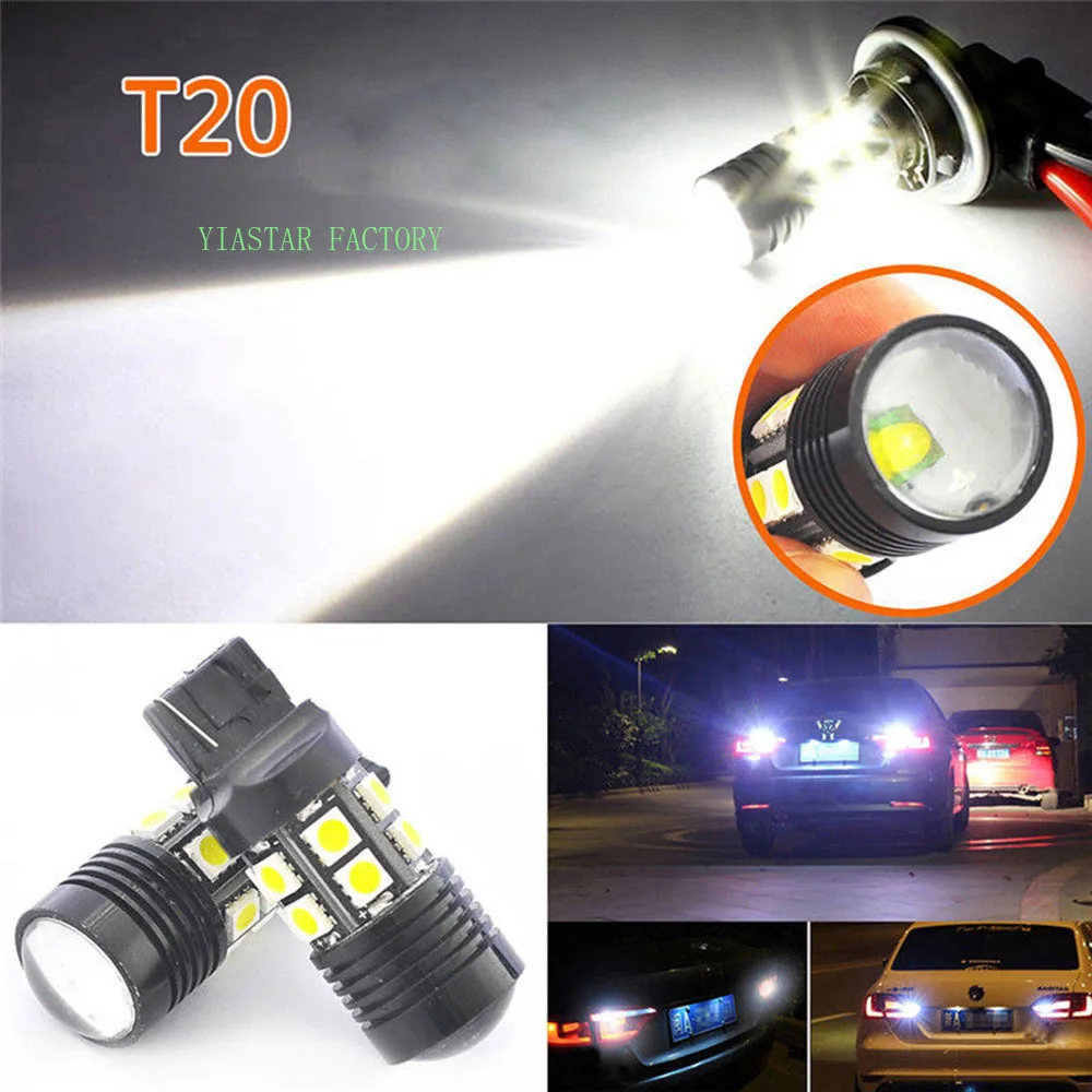 Yiastar 2pcs 7440 5050 12SMD+Q5 LED Car Auto Turn Signal Light Canbus White 6000K 5.6W Stop/Brake Lights Parking Back up Lamp
Yiastar 2pcs 7440 5050 12SMD+Q5 LED Car Auto Turn Signal Light Canbus White 6000K 5.6W Stop/Brake Lights Parking Back up Lamp