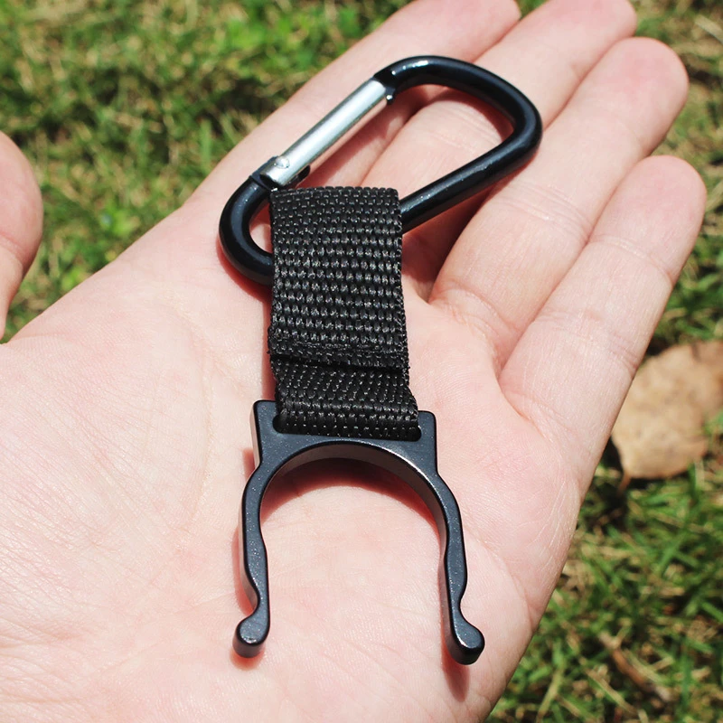 1 шт. Multifuctional EDC инструмент Открытый Отдых Пряжка Алюминий Карабин бутылка воды