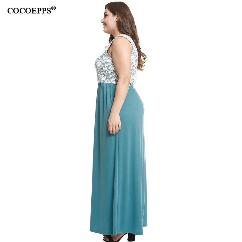 2019 European Style Big Size Lace Patchwork Dress Elegant Sleeveless Maxi Dress Large Size Chic Evening Party Dress Vestido 4XL
2019 European Style Big Size Lace Patchwork Dress Elegant Sleeveless Maxi Dress Large Size Chic Evening Party Dress Vestido 4XL