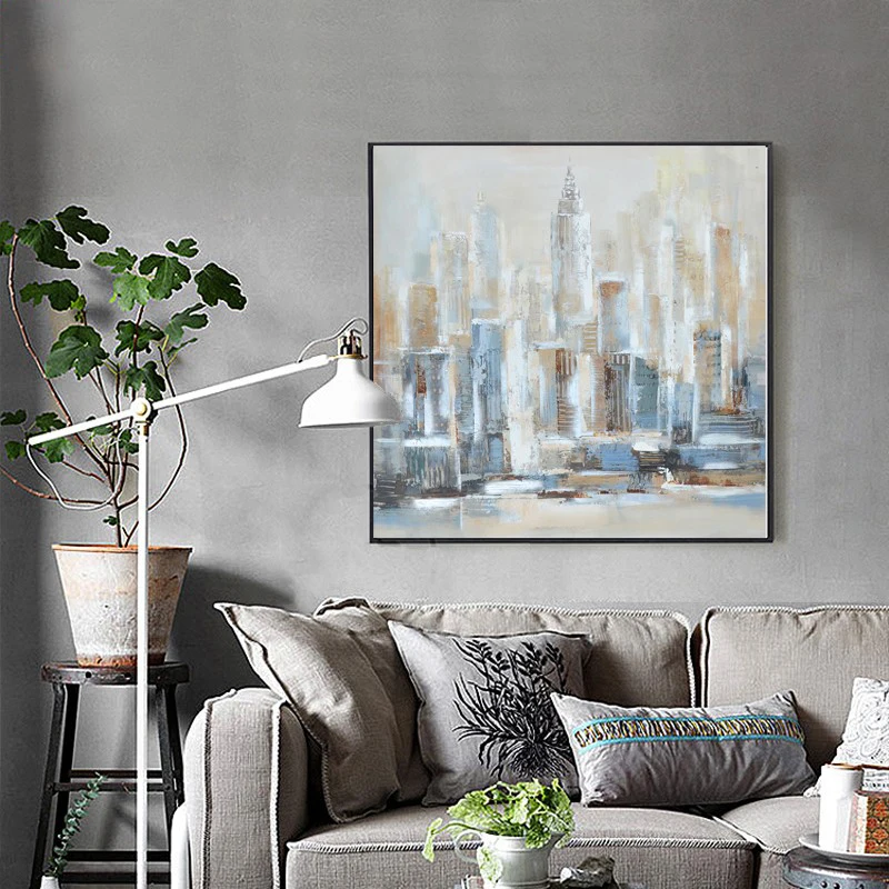 New York Modern City Architecture Abstract Wall Art Handmade Oil Painting Set Canvas Prints Home Living Room Bedroom Decoration
New York Modern City Architecture Abstract Wall Art Handmade Oil Painting Set Canvas Prints Home Living Room Bedroom Decoration