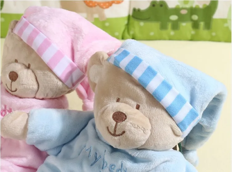 30cm Children's Christmas Birthday Gifts Pink Blue color Bear Soft Plush Toys Sleep Bear Doll Baby Placate Toy Gifts for Girl
30cm Children's Christmas Birthday Gifts Pink Blue color Bear Soft Plush Toys Sleep Bear Doll Baby Placate Toy Gifts for Girl