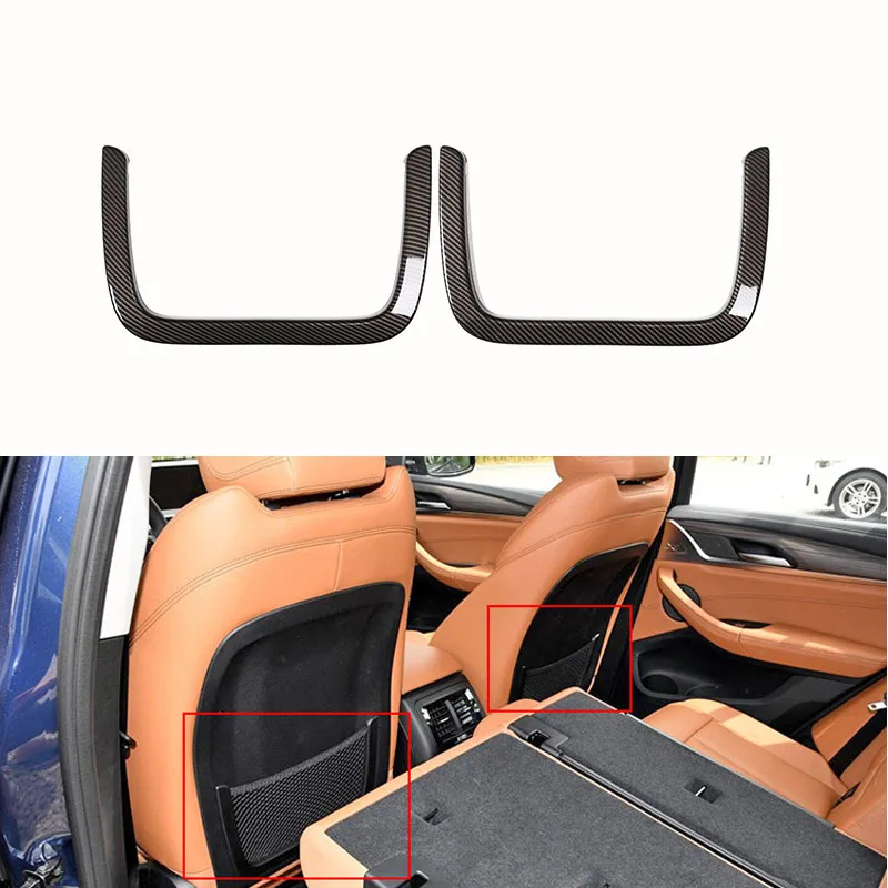 Car Carbon Style Rear Seat Storage Box Net Cover Trim Fit For BMW X3 Accessories 2018-2019
Car Carbon Style Rear Seat Storage Box Net Cover Trim Fit For BMW X3 Accessories 2018-2019