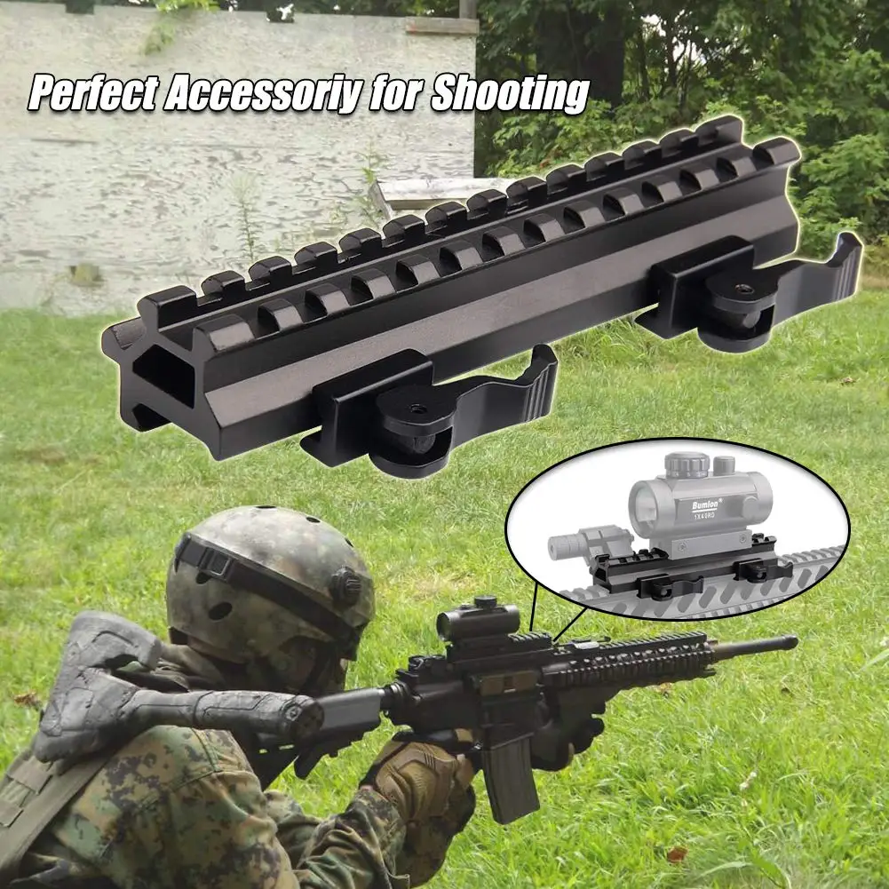 UniqueFire Tactical Picatinny Riser Mount Rails Dual 90 and 45 Degree Quick Release Detach 13-Slot Medium Profile
UniqueFire Tactical Picatinny Riser Mount Rails Dual 90 and 45 Degree Quick Release Detach 13-Slot Medium Profile