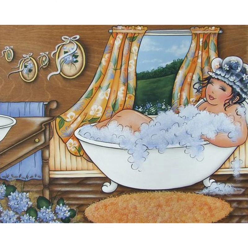 YI BRIGHT New Diamond Embroidery Fat Lady In Bathroom Diamond Painting Full Square Rhinestones Picture Diamond Mosaic Beadwork
YI BRIGHT New Diamond Embroidery Fat Lady In Bathroom Diamond Painting Full Square Rhinestones Picture Diamond Mosaic Beadwork