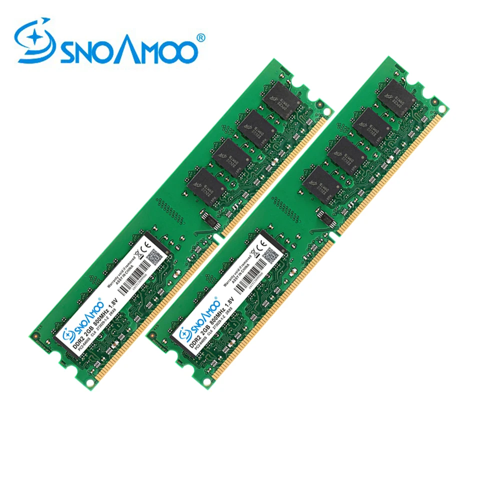SNOAMOO Настольный ПК ОЗУ DDR2 1G/2 ГБ 667 МГц PC2 5300s 800 6400S DIMM без ECC 240 Pin 1 8 V для Intel памяти