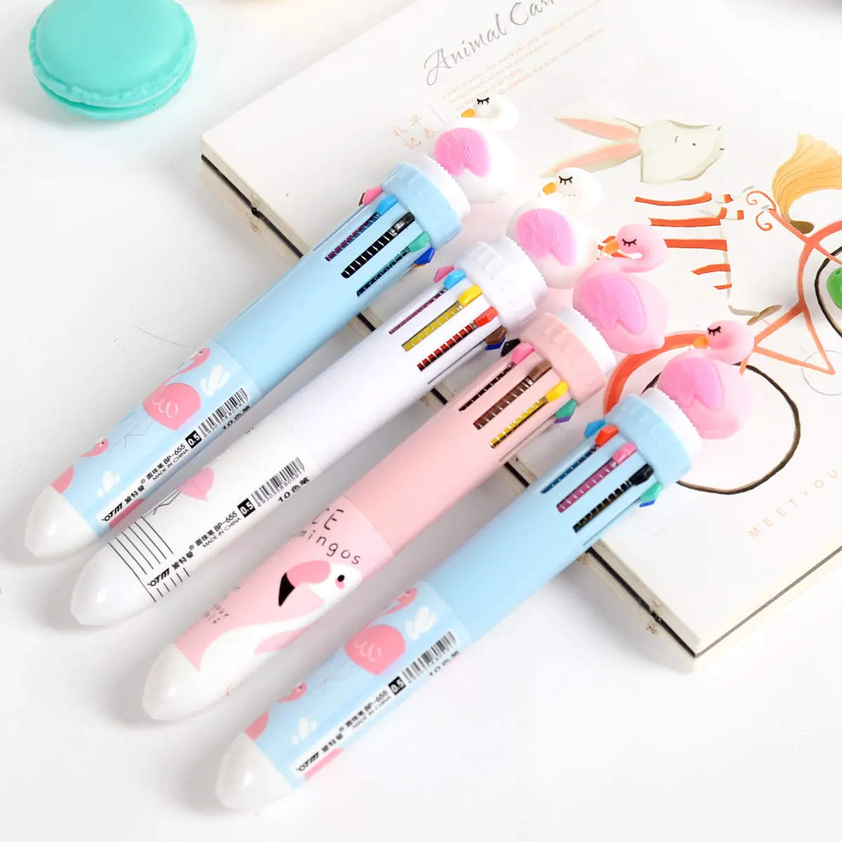 30pcs/lot Cute Kawaii Flamingos Press Style Multifunction 10 Colour Ballpoint Pen Boy Girl Party Gifts Japanese Stationery
30pcs/lot Cute Kawaii Flamingos Press Style Multifunction 10 Colour Ballpoint Pen Boy Girl Party Gifts Japanese Stationery