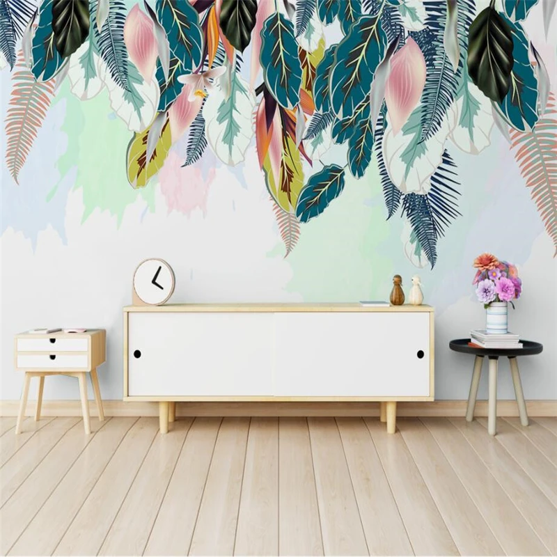 beibehang Wallpaper custom mural wallpaper living room bedroom Nordic minimalist fresh green leaves watercolor style home decor
beibehang Wallpaper custom mural wallpaper living room bedroom Nordic minimalist fresh green leaves watercolor style home decor