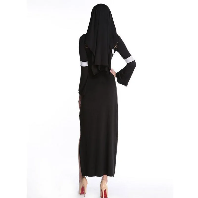 Adult Women Halloween Costumes Sexy Mother Superior Arabia Nun Costumes Fantasy Cosplay Costume Hoodie Nuns Costume Dress
Adult Women Halloween Costumes Sexy Mother Superior Arabia Nun Costumes Fantasy Cosplay Costume Hoodie Nuns Costume Dress