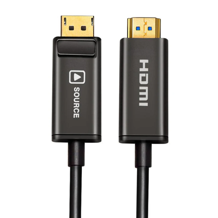 Фото Переходник для порта дисплея DP HDMI 2 0 оптоволоконные кабели штырь 4K @ 60 Гц 4:4:4