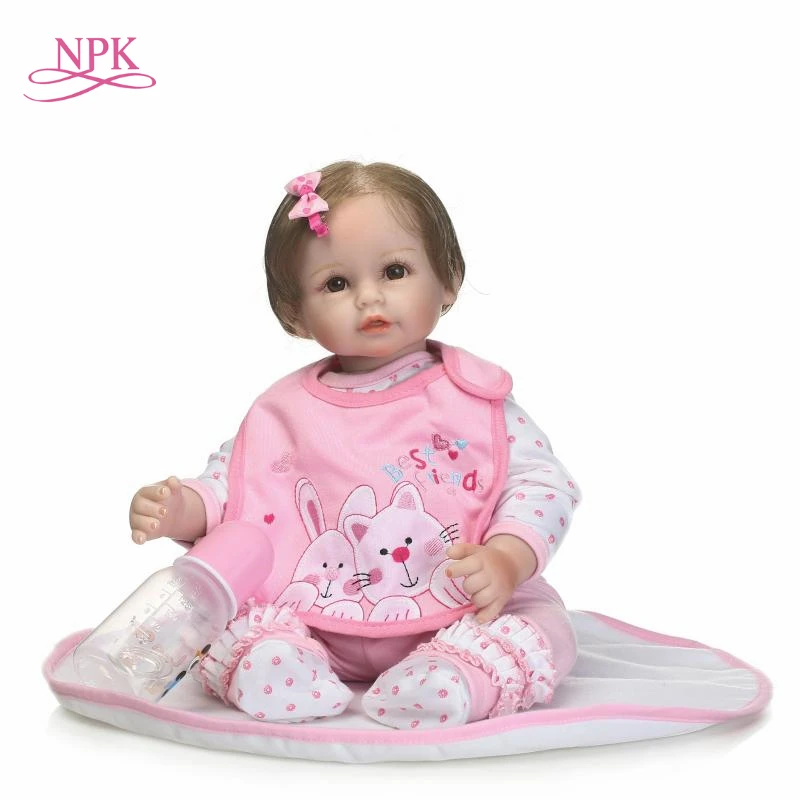 NPK Simulation reborn baby doll vinyl silicone real soft touch cute big eyes girl doll toys for children on Birthday
NPK Simulation reborn baby doll vinyl silicone real soft touch cute big eyes girl doll toys for children on Birthday