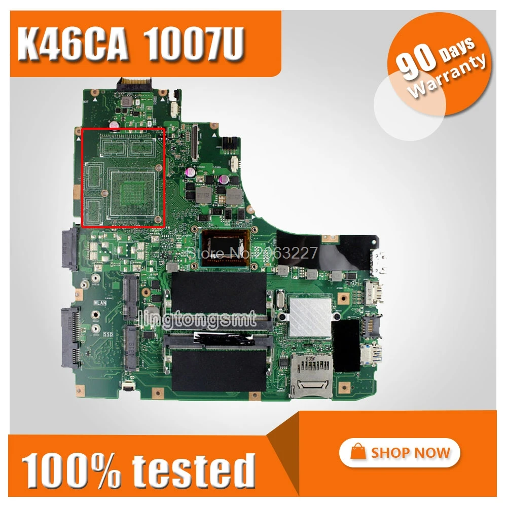 Для For Asus K46C K46CM K46CB S46C A46C материнская плата для ноутбука K46CM A46C REV2.0 интегрированная с cpu 1007 на плате протестирована
Для For Asus K46C K46CM K46CB S46C A46C материнская плата для ноутбука K46CM A46C REV2.0 интегрированная с cpu 1007 на плате протестирована