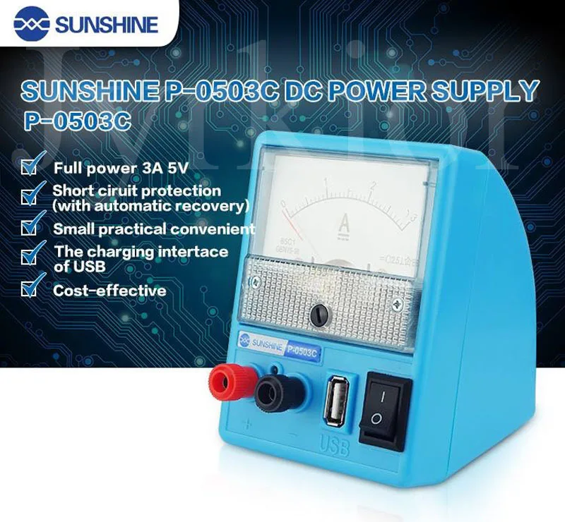 Jyrkior Mini Portable 110/220V Linear Mobile Phone Repair DC Regulated Power Supply Ammeter 3A 5V With Short Circuit Protection
Jyrkior Mini Portable 110/220V Linear Mobile Phone Repair DC Regulated Power Supply Ammeter 3A 5V With Short Circuit Protection