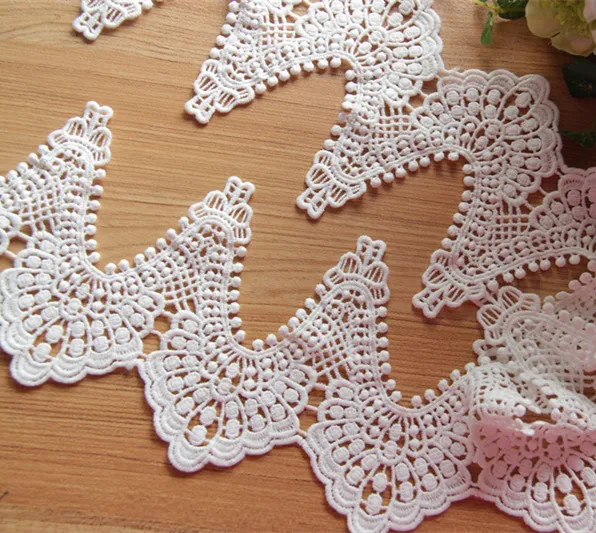 

10 yard 11cm 4.33" wide ivory water soluble lace trim ribbon ML25L61