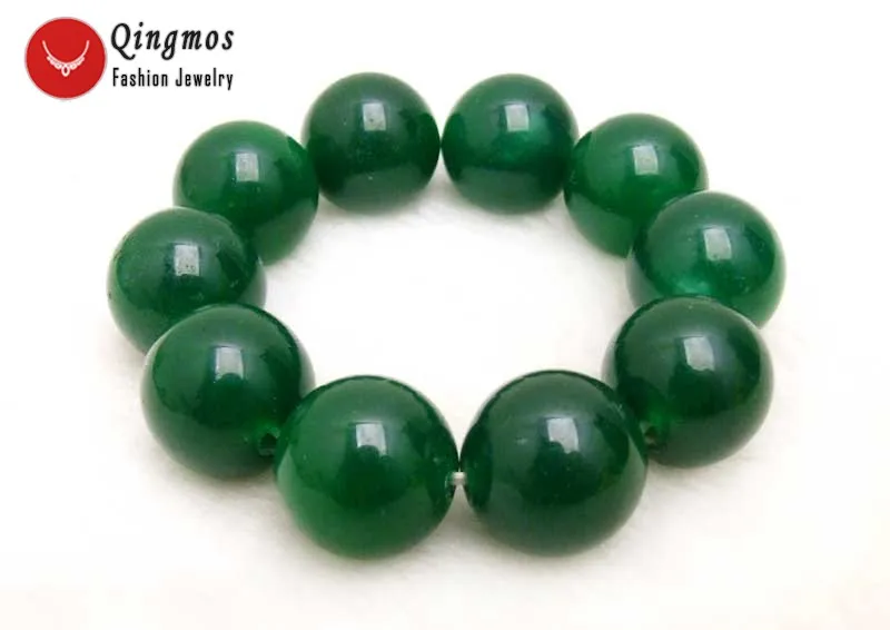 Qingmos Natural Jades Bracelet for Women with 20mm Round High Quality Green Jades Bracelet Jewelry 7.5'' Bra367 Free Shipping
Qingmos Natural Jades Bracelet for Women with 20mm Round High Quality Green Jades Bracelet Jewelry 7.5'' Bra367 Free Shipping