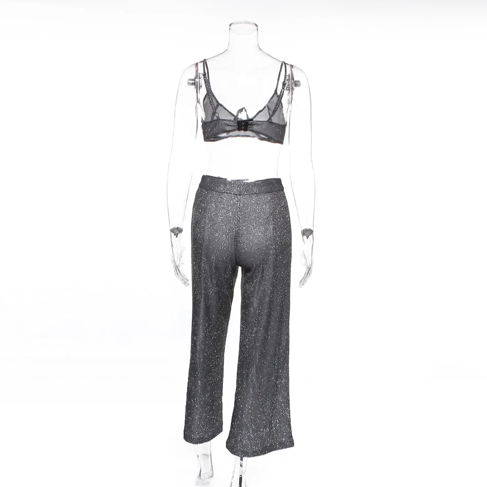Solid Sexy Strap Bra Vest Crop Top Loose Pants Two Piece Set Summer High Waist Fashion Party Two Piece Mating Set Outfit
Solid Sexy Strap Bra Vest Crop Top Loose Pants Two Piece Set Summer High Waist Fashion Party Two Piece Mating Set Outfit