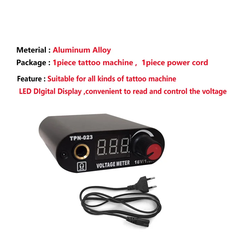 Mini Tattoo Power Supply LED Display For Tattoo Machine Gun Aluminum Alloy Tattoo Supply Permanent Makeup Eyebrow Microblading
Mini Tattoo Power Supply LED Display For Tattoo Machine Gun Aluminum Alloy Tattoo Supply Permanent Makeup Eyebrow Microblading