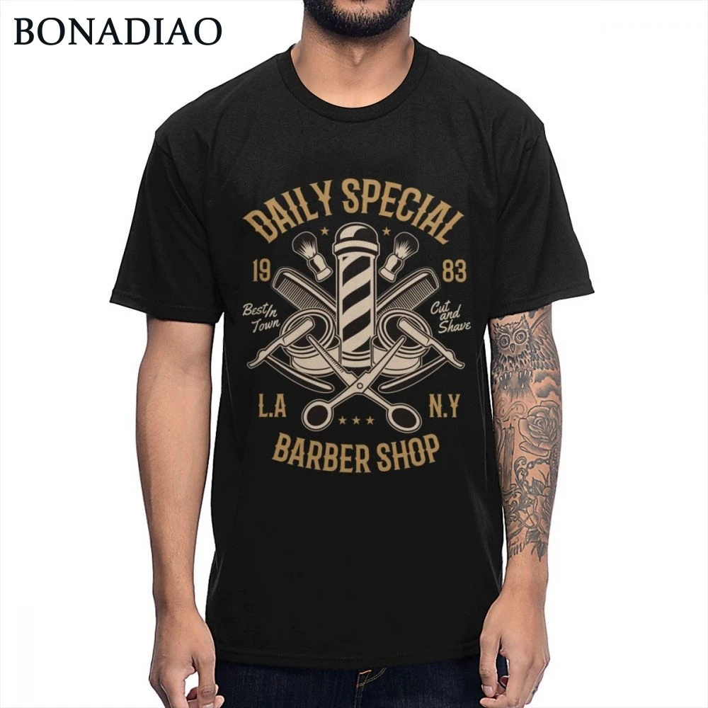 BARBER SHOP Daily Specials Tee Shirt For Man Popular O-neck Natural Cotton Big Size T-shirt
BARBER SHOP Daily Specials Tee Shirt For Man Popular O-neck Natural Cotton Big Size T-shirt